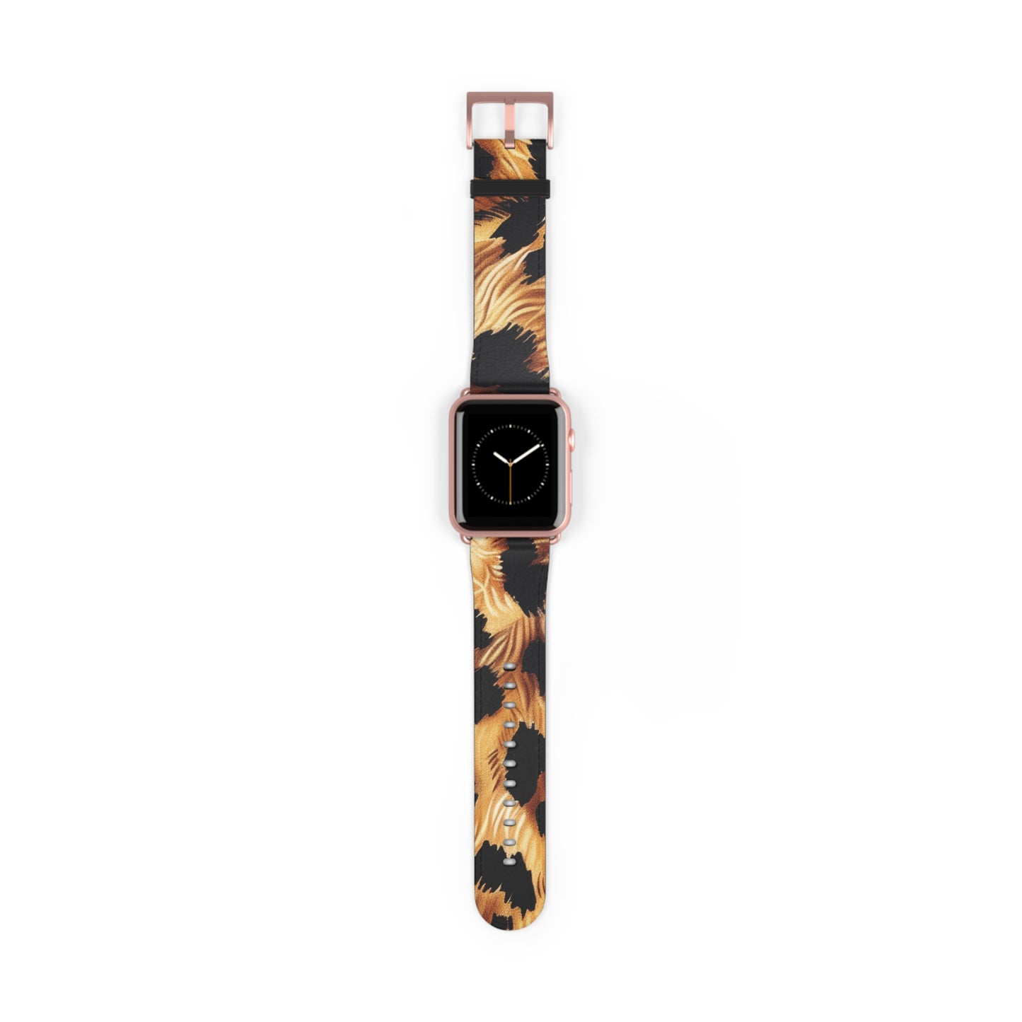 Chic Leopard Print Apple Watch Band, Classic Animal Spotted Pattern, Exotic Fashion Smartwatch Accessory. Apple Watch Band Apple Watch Straps For Series 4 5 6 7 8 9 ULTRA SE 38/40/41mm & 42/44/45mm Vegan Faux Leather Band