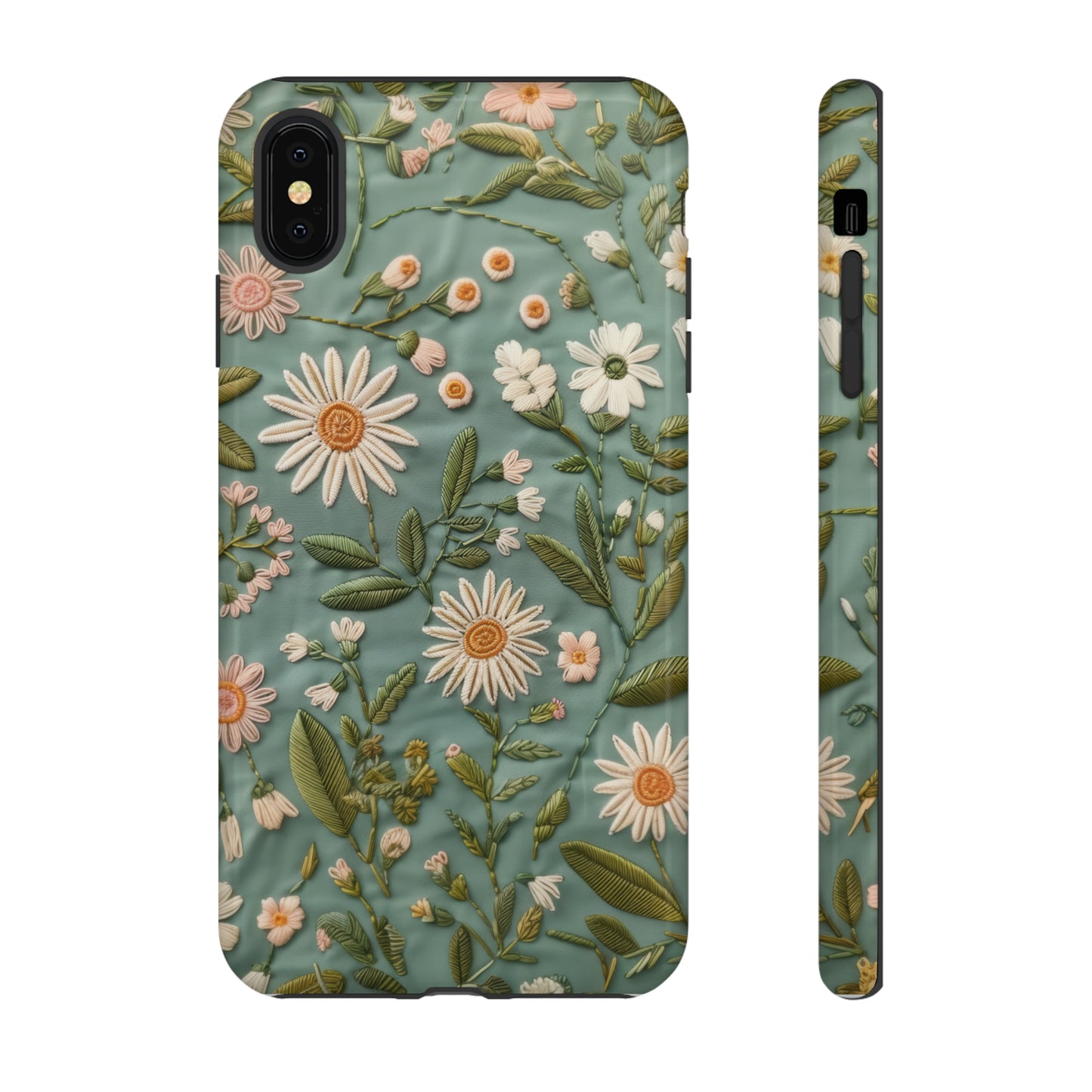 Custodia per telefono Serene Daisy Garden, cover dal design floreale Spring Bloom per smartphone, custodie per telefoni resistenti 