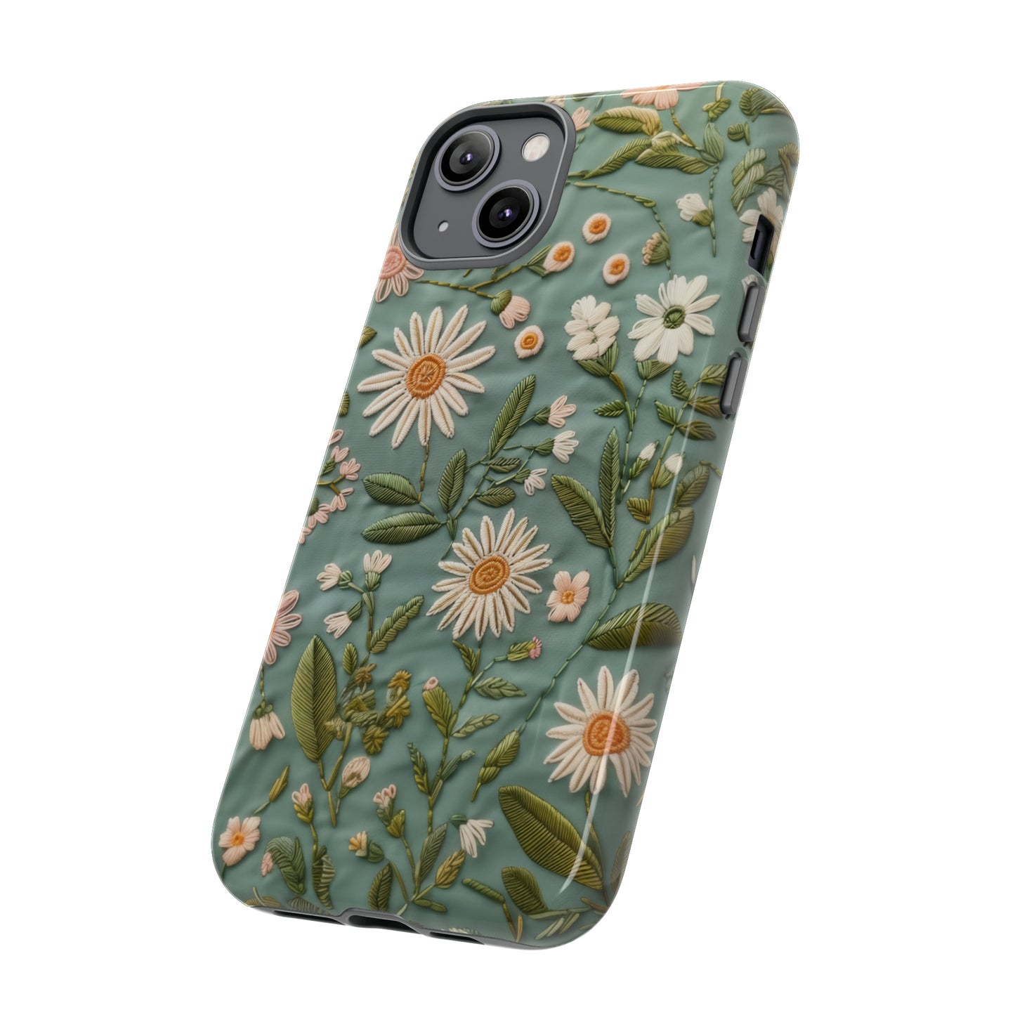 Custodia per telefono Serene Daisy Garden, cover dal design floreale Spring Bloom per smartphone, custodie per telefoni resistenti 