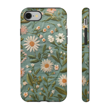 Custodia per telefono Serene Daisy Garden, cover dal design floreale Spring Bloom per smartphone, custodie per telefoni resistenti 