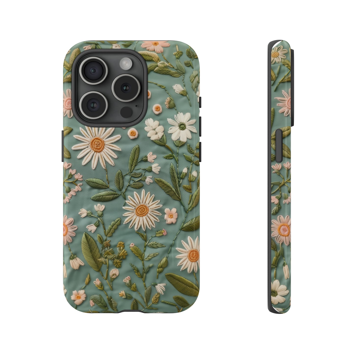 Custodia per telefono Serene Daisy Garden, cover dal design floreale Spring Bloom per smartphone, custodie per telefoni resistenti 