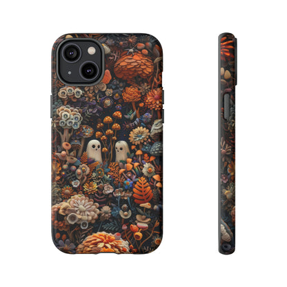 Zauberhafte Wald iPhone Hülle, Mystisches Pilz &amp; Laub Design, Zauberhafte Schutzhülle, Robuste Handyhüllen