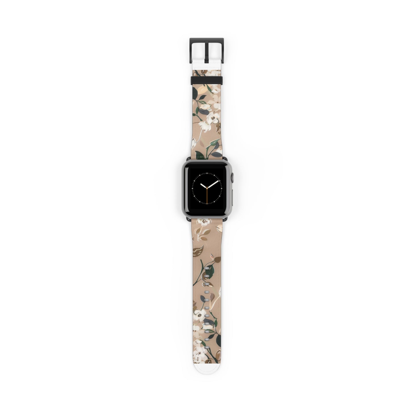 Elegant Botanical Apple Watch Band, Nature-Inspired Watch Accessory, Sophisticated Wearable Art, Chic Gift Idea. Apple Watch Band Apple Watch Straps For Series 4 5 6 7 8 9 ULTRA SE 38/40/41mm & 42/44/45mm Vegan Faux Leather Band