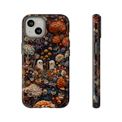 Zauberhafte Wald iPhone Hülle, Mystisches Pilz &amp; Laub Design, Zauberhafte Schutzhülle, Robuste Handyhüllen