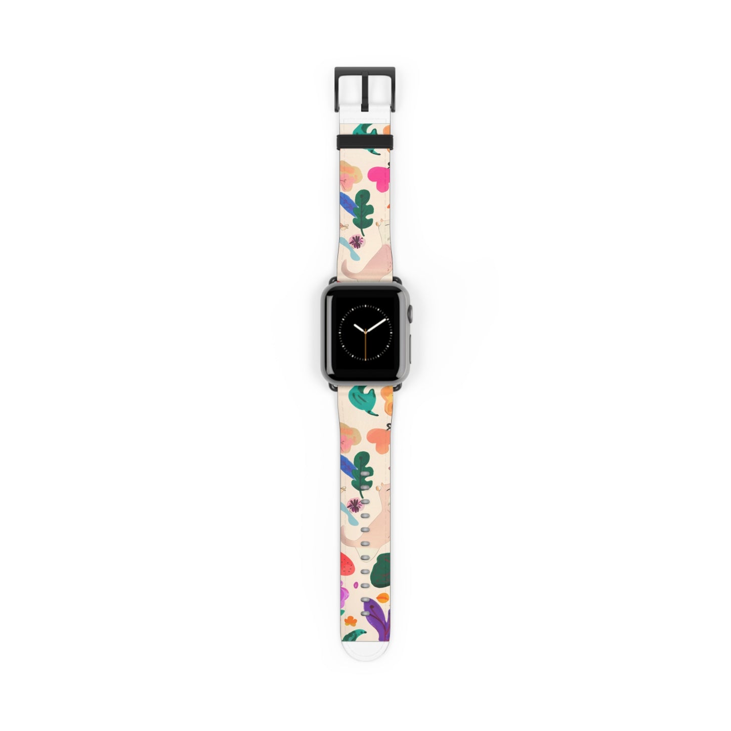 Whimsical Abstract Art Apple Watch Band | Colorful Illustrative Design Strap | Modern Artistic Watch Accessory | Eclectic Style Gift. Apple Watch Band Apple Watch Straps For Series 4 5 6 7 8 9  ULTRA SE 38/40/41mm & 42/44/45mm Vegan Faux Leather Band