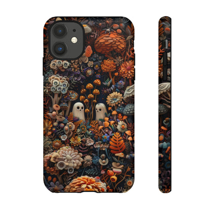 Zauberhafte Wald iPhone Hülle, Mystisches Pilz &amp; Laub Design, Zauberhafte Schutzhülle, Robuste Handyhüllen