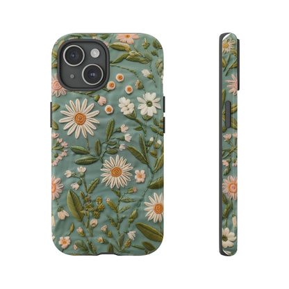 Custodia per telefono Serene Daisy Garden, cover dal design floreale Spring Bloom per smartphone, custodie per telefoni resistenti 