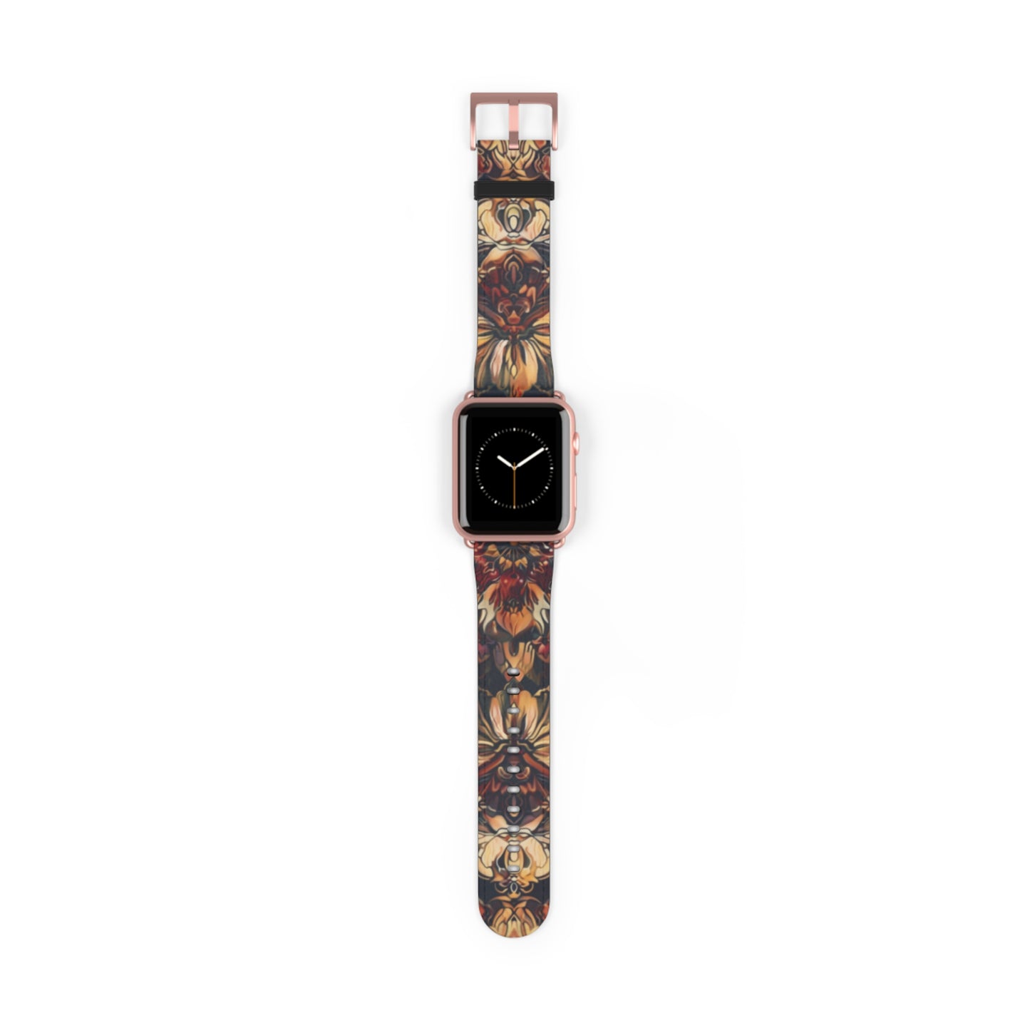 Renaissance Art Inspired Apple Watch Band, Classic Floral Tapestry Design, Elegant Accessory for Art Historians and Aficionados. Apple Watch Band Apple Watch Straps For Series 4 5 6 7 8 9 ULTRA SE 38/40/41mm & 42/44/45mm Vegan Faux Leather Band