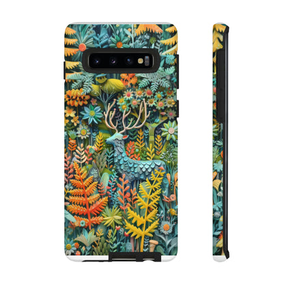 Zauberhafte Waldhirsch iPhone Hülle, Zauberhaftes Fauna- und Flora-Design, Schützende, von der Natur inspirierte Hülle, Robuste Handyhüllen