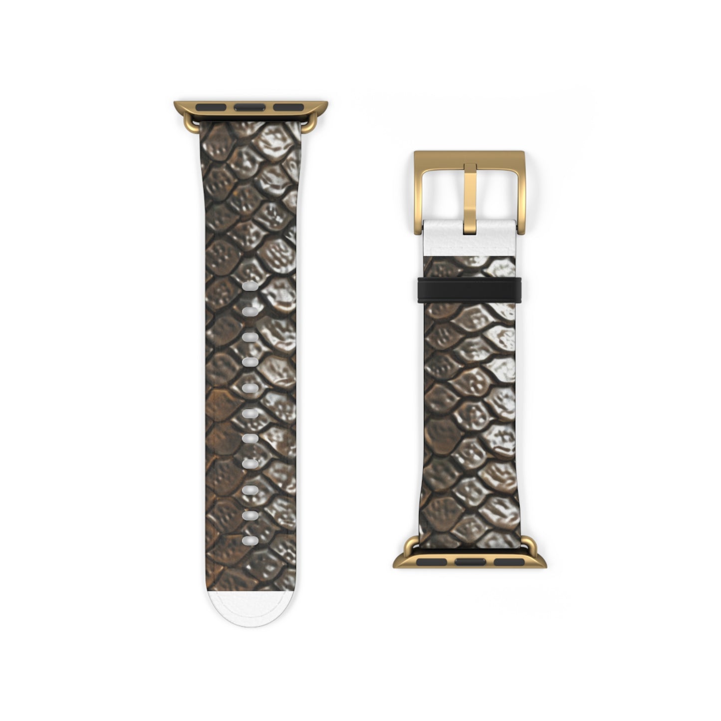 Luxurious Snakeskin Apple Watch Band, Chic Reptile Print Accessory, High-End Fashion Watch Band, Unique Style Gift. Apple Watch Band Apple Watch Straps For Series 4 5 6 7 8 9 ULTRA SE 38/40/41mm & 42/44/45mm Vegan Faux Leather Band