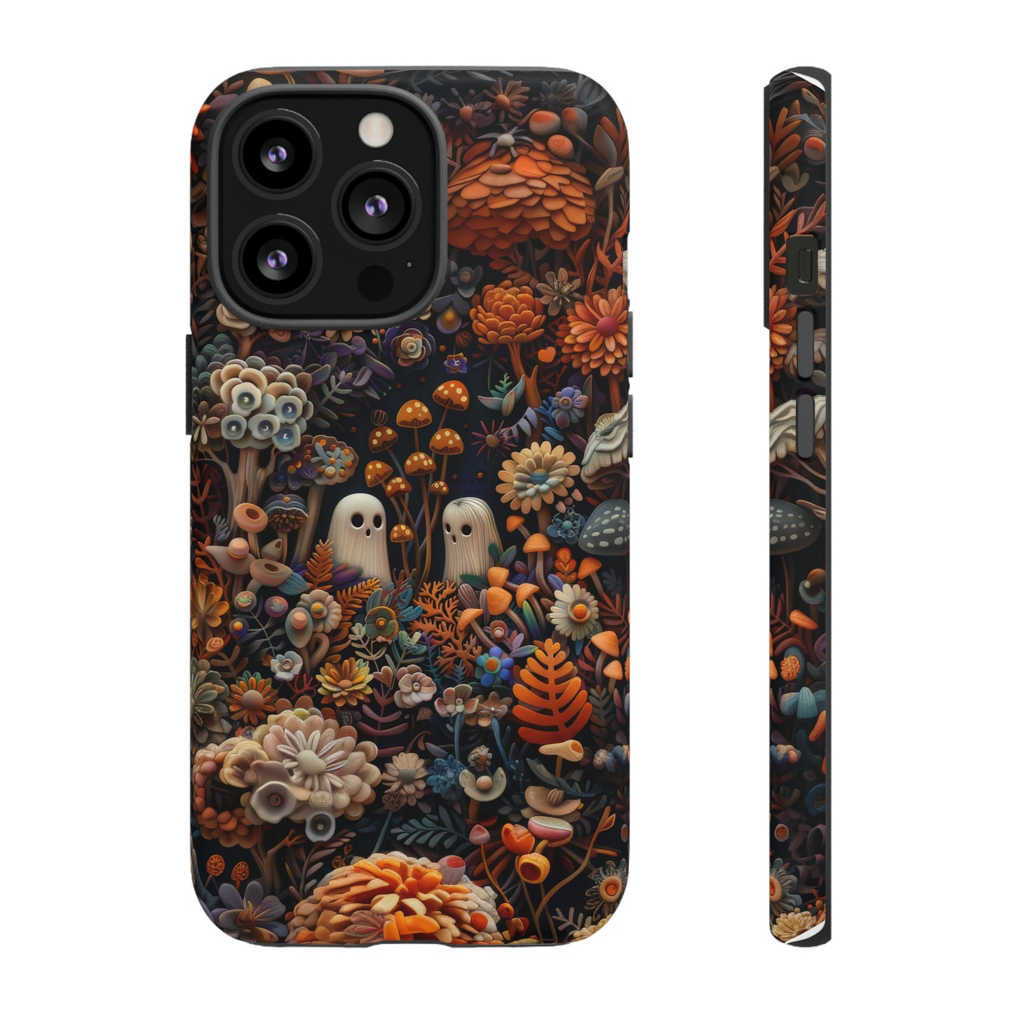 Zauberhafte Wald iPhone Hülle, Mystisches Pilz &amp; Laub Design, Zauberhafte Schutzhülle, Robuste Handyhüllen