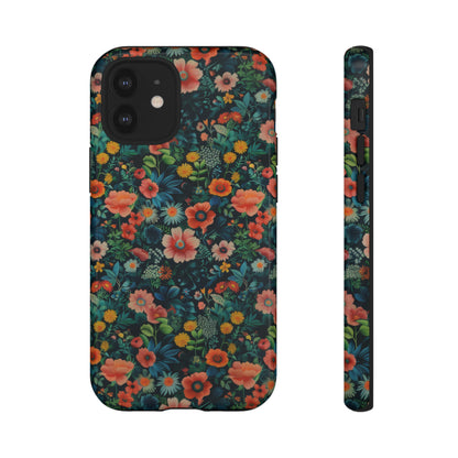 Custodia per iPhone Prato vibrante, esplosione floreale colorata, cover per telefono resistente ed elegante, custodie per telefono resistenti