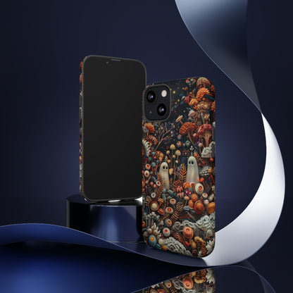 Cosmic Fantasy iPhone Case, Space-Themed Mushroom Design, Protective Cover with Galactic Charm, Tough Phone Cases