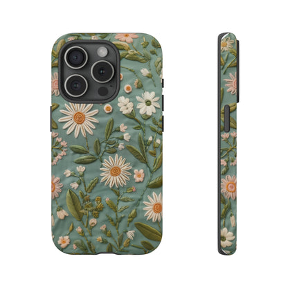 Custodia per telefono Serene Daisy Garden, cover dal design floreale Spring Bloom per smartphone, custodie per telefoni resistenti 