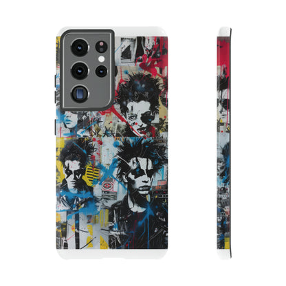 Urban Punk Graffiti Art Phone Case, Durable Protective Cover for Latest Models, Eye-Catching Street Style Accessory, Tough Cases