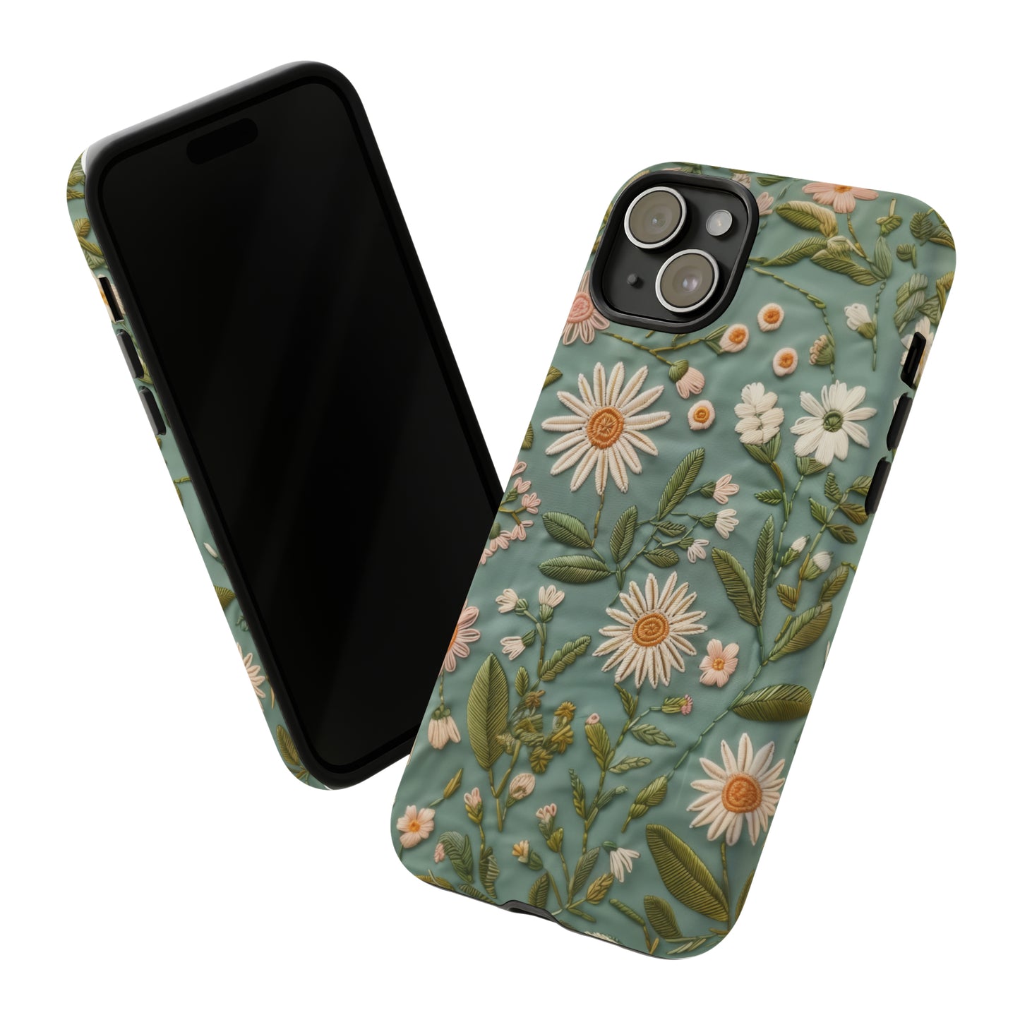 Custodia per telefono Serene Daisy Garden, cover dal design floreale Spring Bloom per smartphone, custodie per telefoni resistenti 