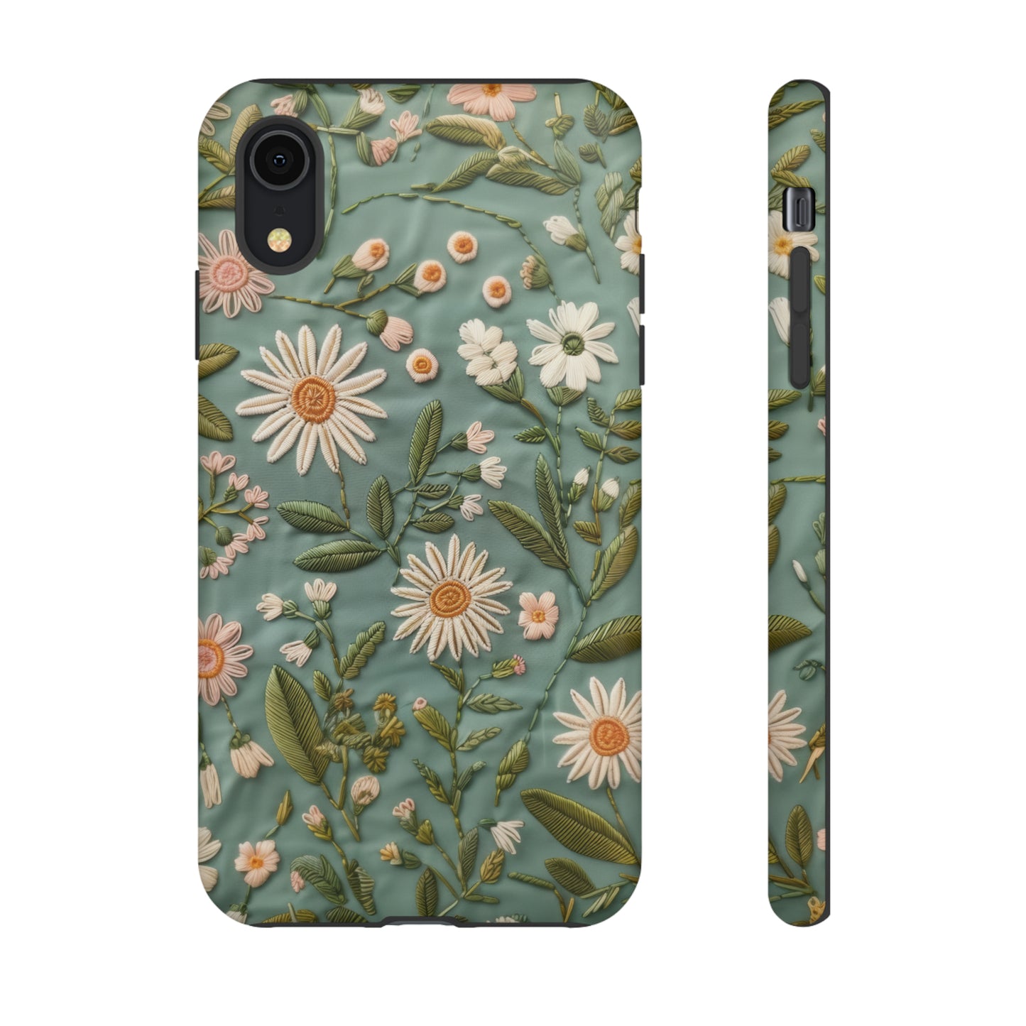 Custodia per telefono Serene Daisy Garden, cover dal design floreale Spring Bloom per smartphone, custodie per telefoni resistenti 