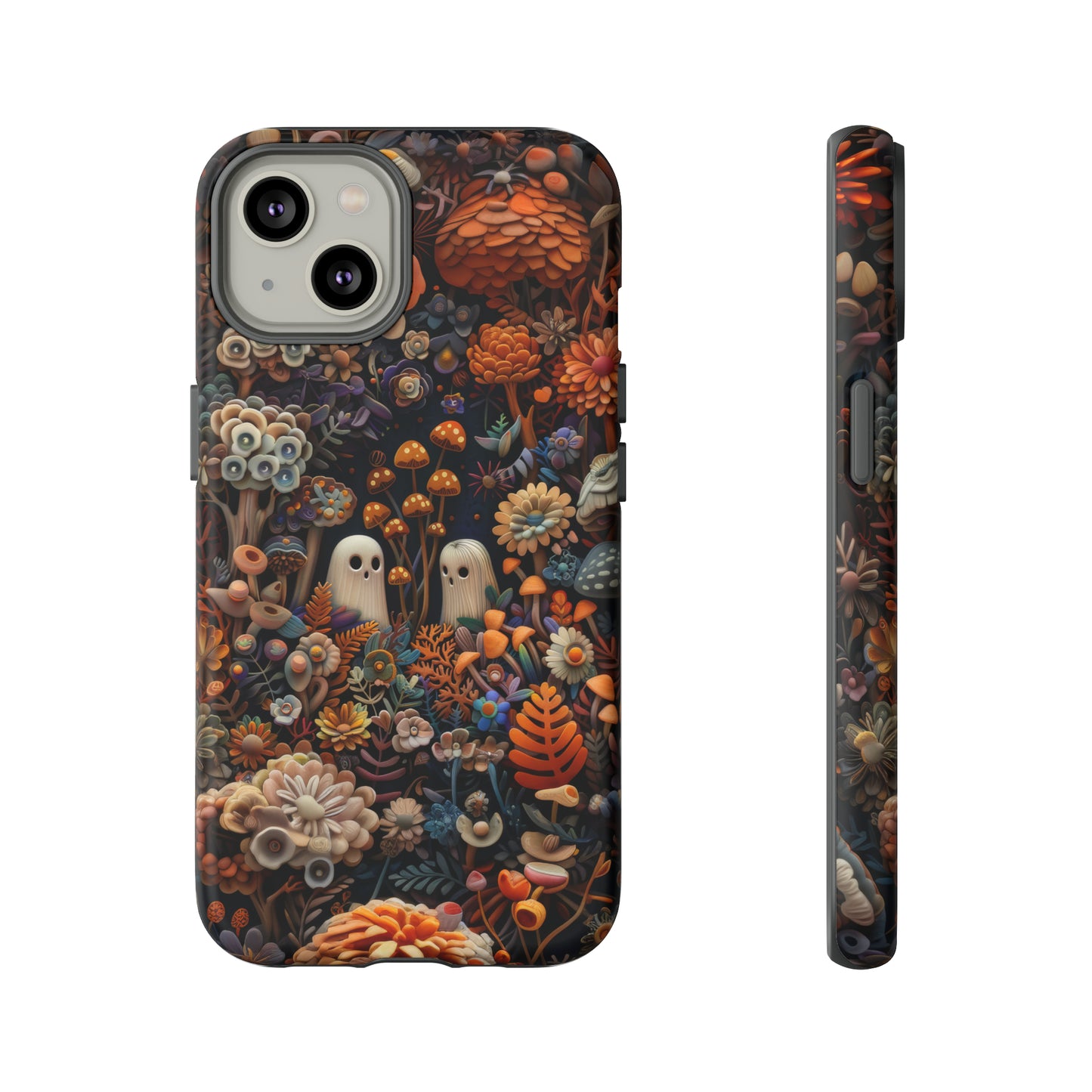 Zauberhafte Wald iPhone Hülle, Mystisches Pilz &amp; Laub Design, Zauberhafte Schutzhülle, Robuste Handyhüllen