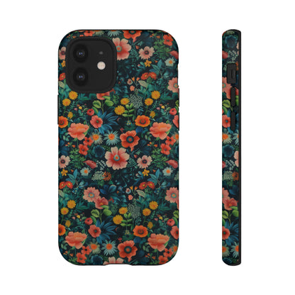 Custodia per iPhone Prato vibrante, esplosione floreale colorata, cover per telefono resistente ed elegante, custodie per telefono resistenti