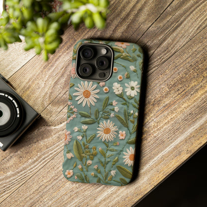 Custodia per telefono Serene Daisy Garden, cover dal design floreale Spring Bloom per smartphone, custodie per telefoni resistenti 