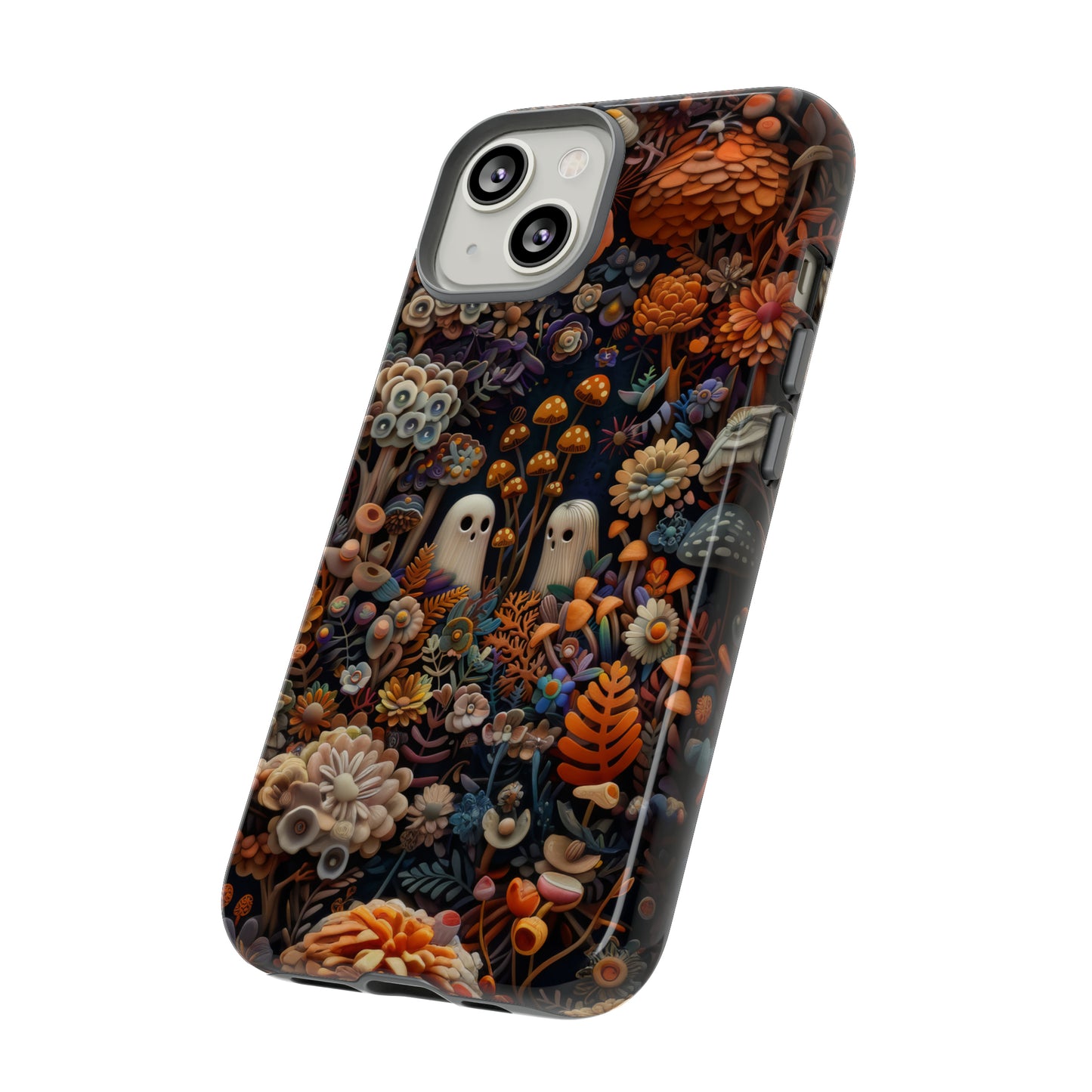 Zauberhafte Wald iPhone Hülle, Mystisches Pilz &amp; Laub Design, Zauberhafte Schutzhülle, Robuste Handyhüllen