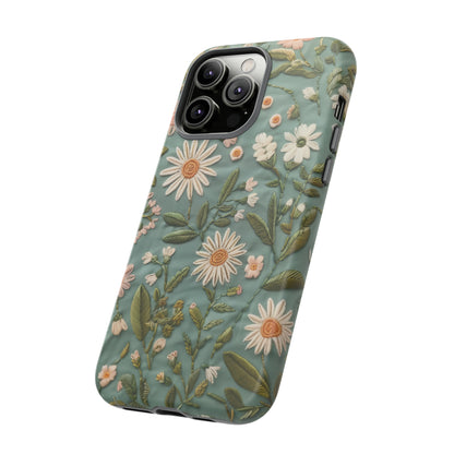 Custodia per telefono Serene Daisy Garden, cover dal design floreale Spring Bloom per smartphone, custodie per telefoni resistenti 