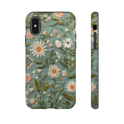 Custodia per telefono Serene Daisy Garden, cover dal design floreale Spring Bloom per smartphone, custodie per telefoni resistenti 