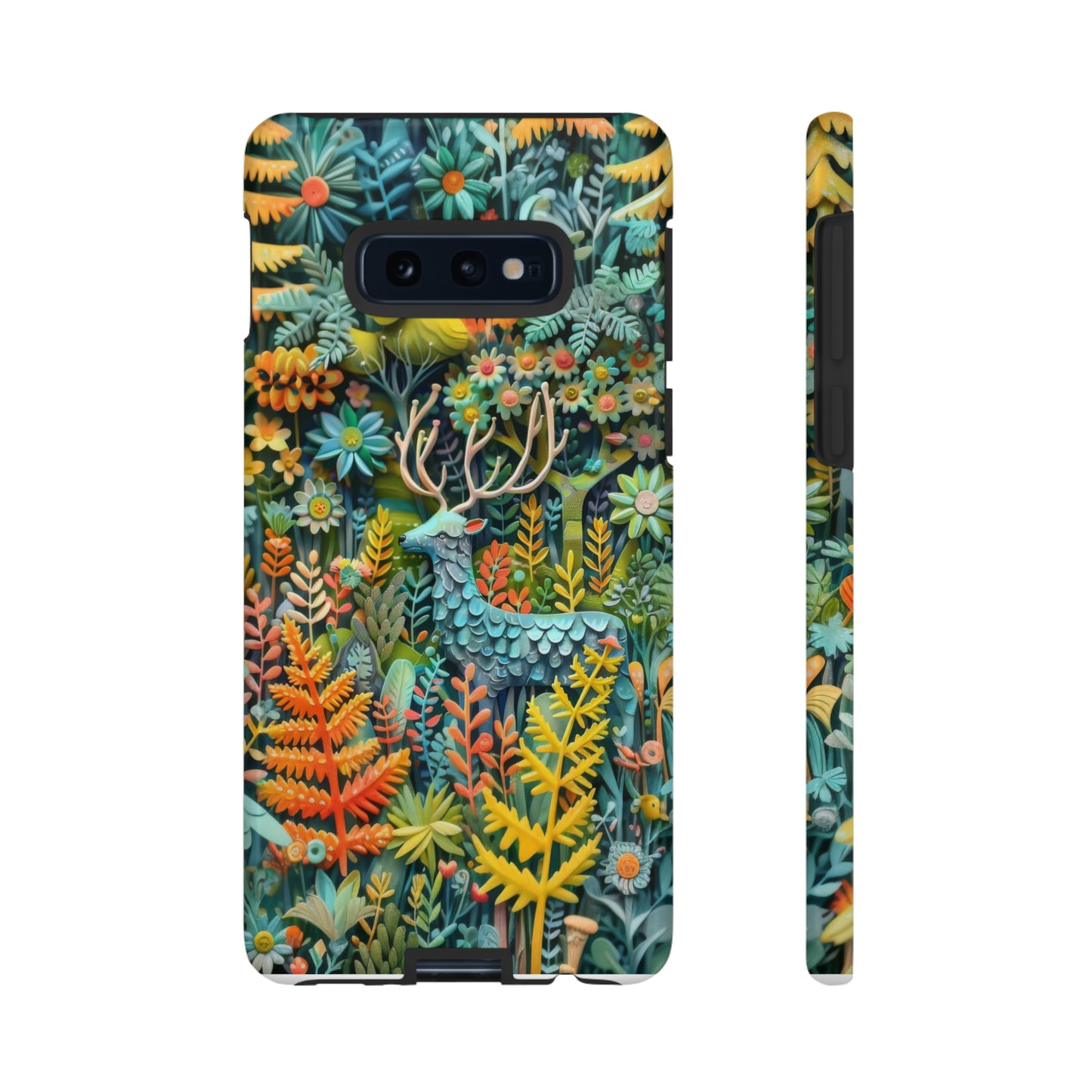 Zauberhafte Waldhirsch iPhone Hülle, Zauberhaftes Fauna- und Flora-Design, Schützende, von der Natur inspirierte Hülle, Robuste Handyhüllen