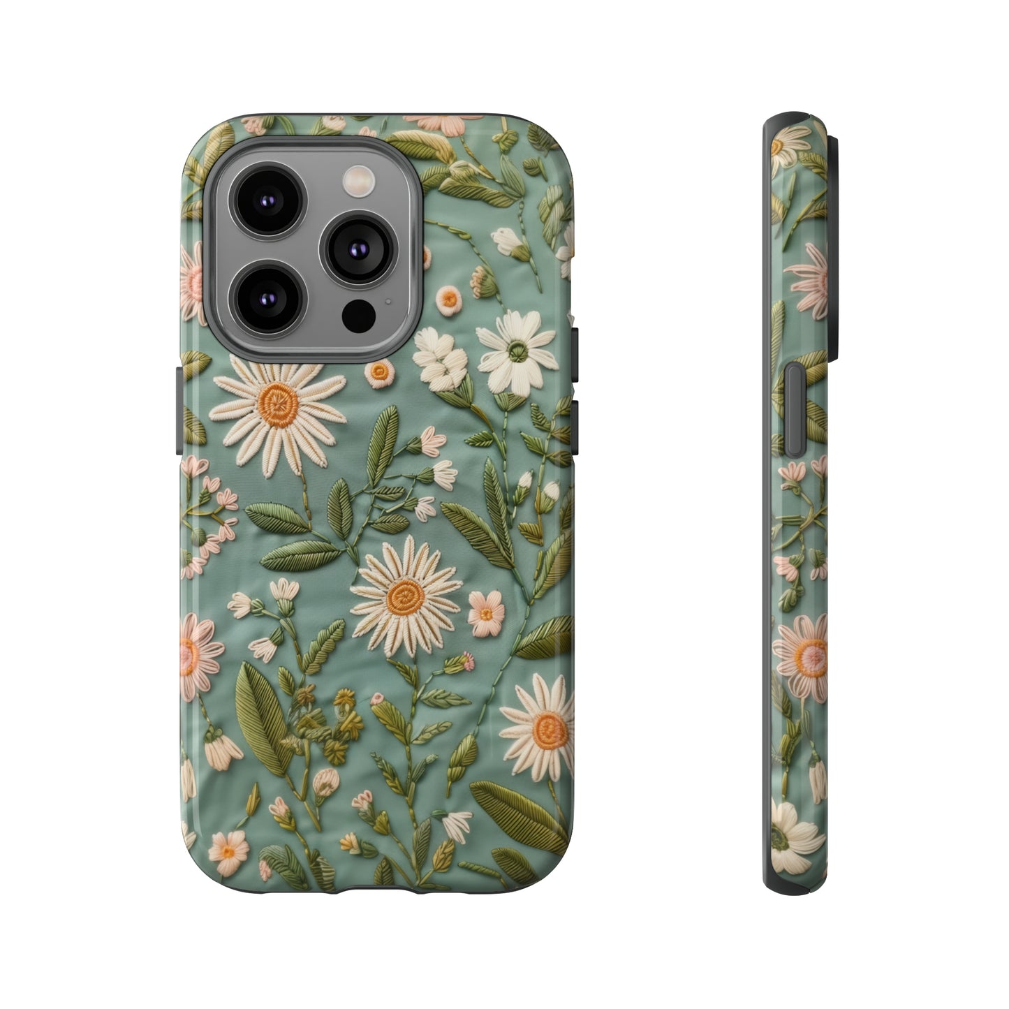 Custodia per telefono Serene Daisy Garden, cover dal design floreale Spring Bloom per smartphone, custodie per telefoni resistenti 