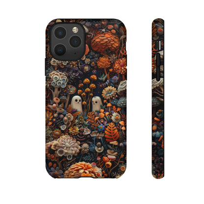 Zauberhafte Wald iPhone Hülle, Mystisches Pilz &amp; Laub Design, Zauberhafte Schutzhülle, Robuste Handyhüllen