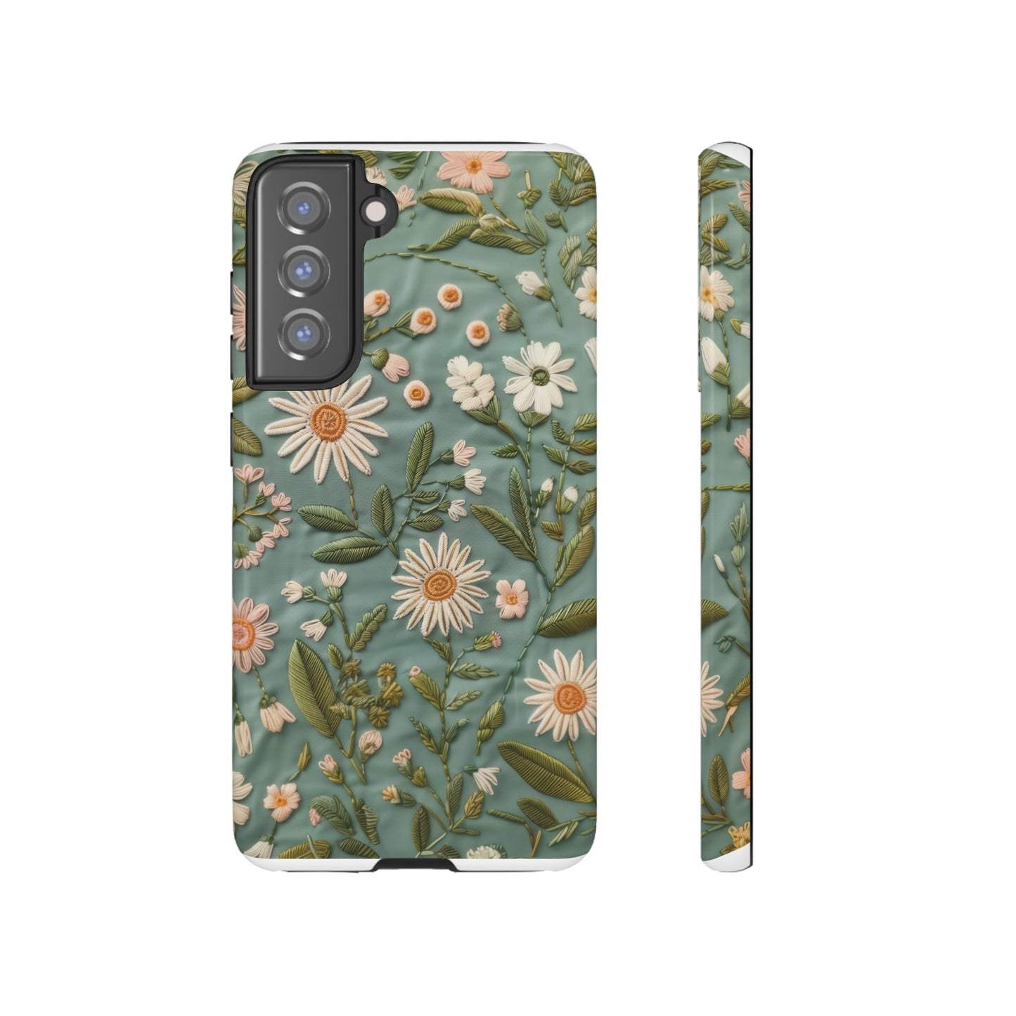 Custodia per telefono Serene Daisy Garden, cover dal design floreale Spring Bloom per smartphone, custodie per telefoni resistenti 