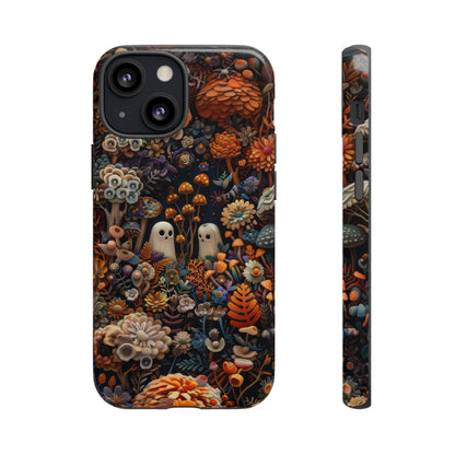 Zauberhafte Wald iPhone Hülle, Mystisches Pilz &amp; Laub Design, Zauberhafte Schutzhülle, Robuste Handyhüllen