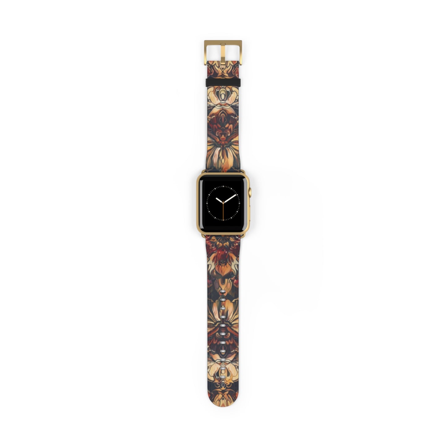 Renaissance Art Inspired Apple Watch Band, Classic Floral Tapestry Design, Elegant Accessory for Art Historians and Aficionados. Apple Watch Band Apple Watch Straps For Series 4 5 6 7 8 9 ULTRA SE 38/40/41mm & 42/44/45mm Vegan Faux Leather Band