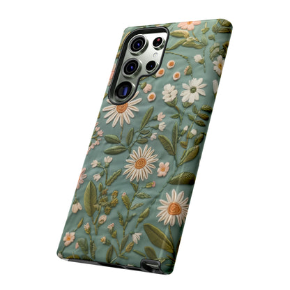 Custodia per telefono Serene Daisy Garden, cover dal design floreale Spring Bloom per smartphone, custodie per telefoni resistenti 