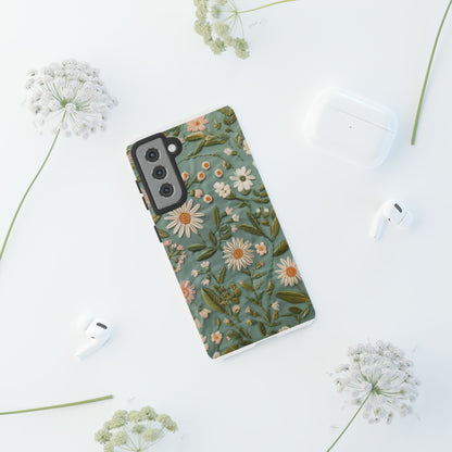 Custodia per telefono Serene Daisy Garden, cover dal design floreale Spring Bloom per smartphone, custodie per telefoni resistenti 