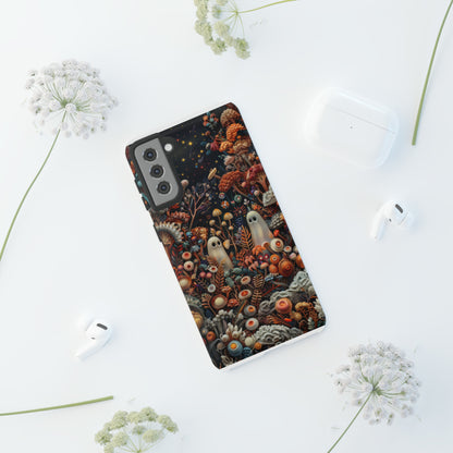 Cosmic Fantasy iPhone Case, Space-Themed Mushroom Design, Protective Cover with Galactic Charm, Tough Phone Cases