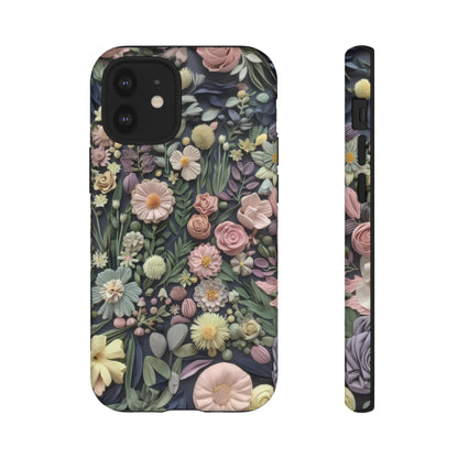 Custodia per iPhone Blossoming Abundance, design floreale vintage, cover per smartphone chic e protettiva, custodie per telefoni resistenti