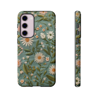 Custodia per telefono Serene Daisy Garden, cover dal design floreale Spring Bloom per smartphone, custodie per telefoni resistenti 