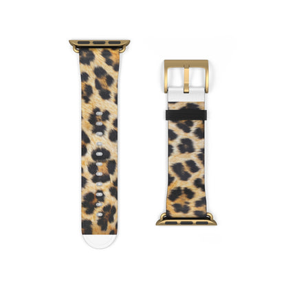 Bold Leopard Print Apple Watch Band, Exotic Animal Pattern, Trendy Fashion-Forward Smartwatch Strap. Apple Watch Band Apple Watch Straps For Series 4 5 6 7 8 9 ULTRA SE 38/40/41mm & 42/44/45mm Vegan Faux Leather Band