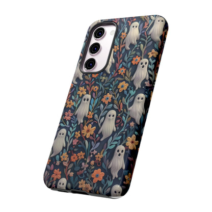 iPhone-Hülle mit floralem Geistermotiv, einzigartiges gruseliges Design, bezaubernde Schutzhülle, robuste Hüllen