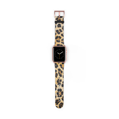 Bold Leopard Print Apple Watch Band, Exotic Animal Pattern, Trendy Fashion-Forward Smartwatch Strap. Apple Watch Band Apple Watch Straps For Series 4 5 6 7 8 9 ULTRA SE 38/40/41mm & 42/44/45mm Vegan Faux Leather Band