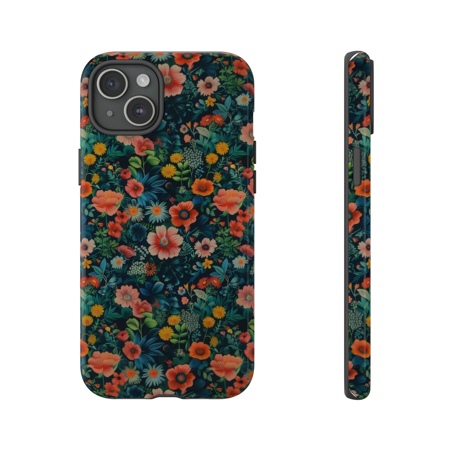 Custodia per iPhone Prato vibrante, esplosione floreale colorata, cover per telefono resistente ed elegante, custodie per telefono resistenti