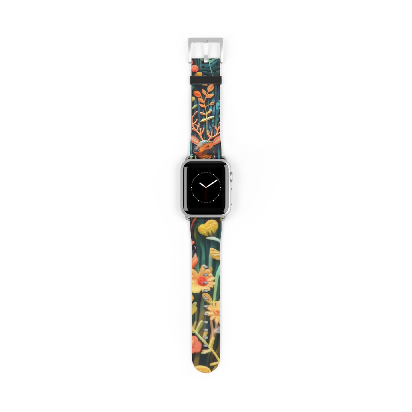 Cinturino per Apple Watch Fauna e flora della foresta incantata, Whimsical Woodland CreatK 