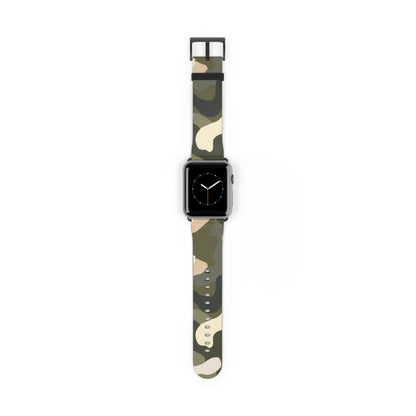 Tactical Camo Apple Watch Band | Military-Style Camouflage Strap | Rugged Outdoor Smartwatch Accessory | Adventure Seeker Wristwear. Apple Watch Band Apple Watch Straps For Series 4 5 6 7 8 9 ULTRA SE 38/40/41mm & 42/44/45mm Vegan Faux Leather Band