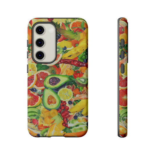 Fruits and Veggies Phone Case, Tough Phone Cases