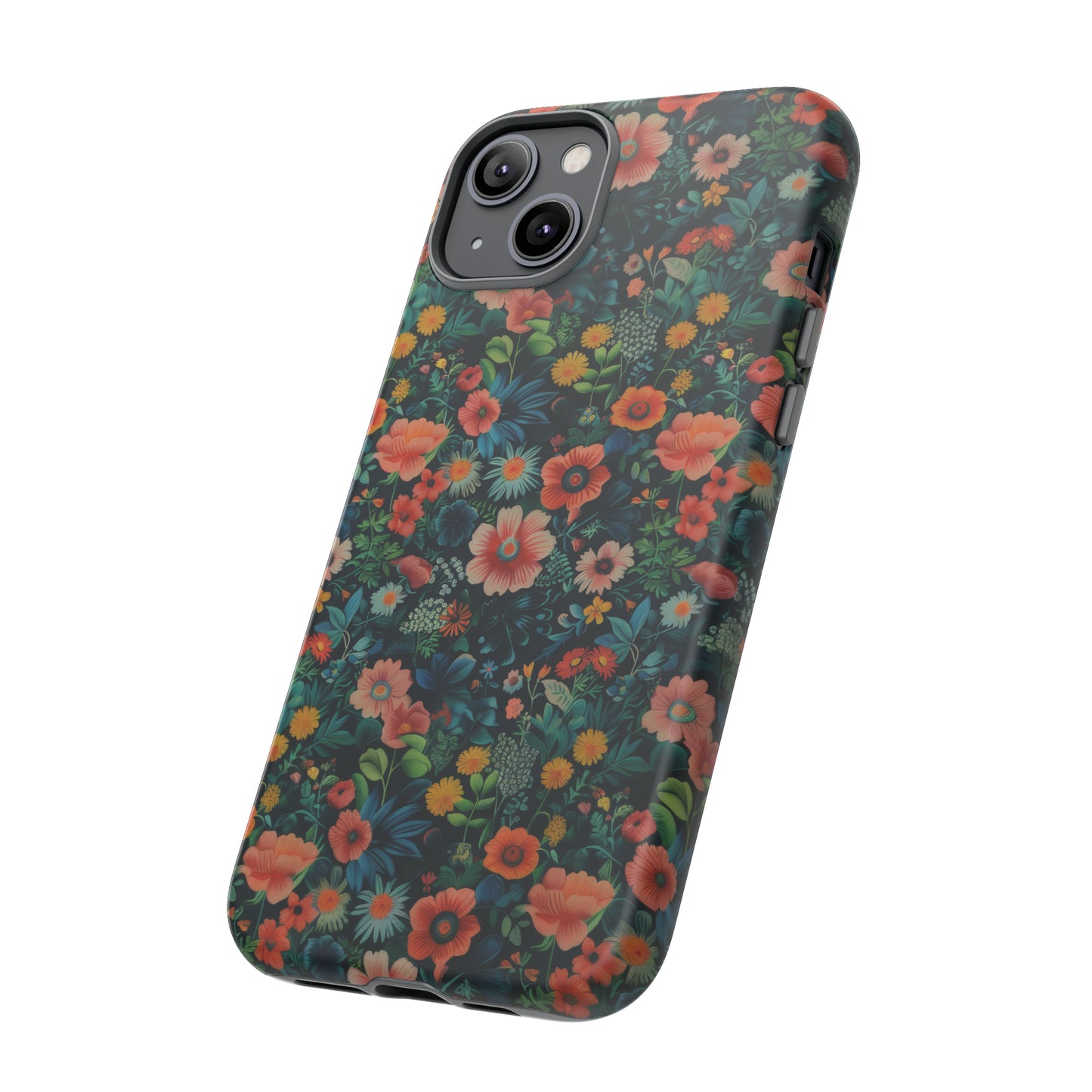 Custodia per iPhone Prato vibrante, esplosione floreale colorata, cover per telefono resistente ed elegante, custodie per telefono resistenti