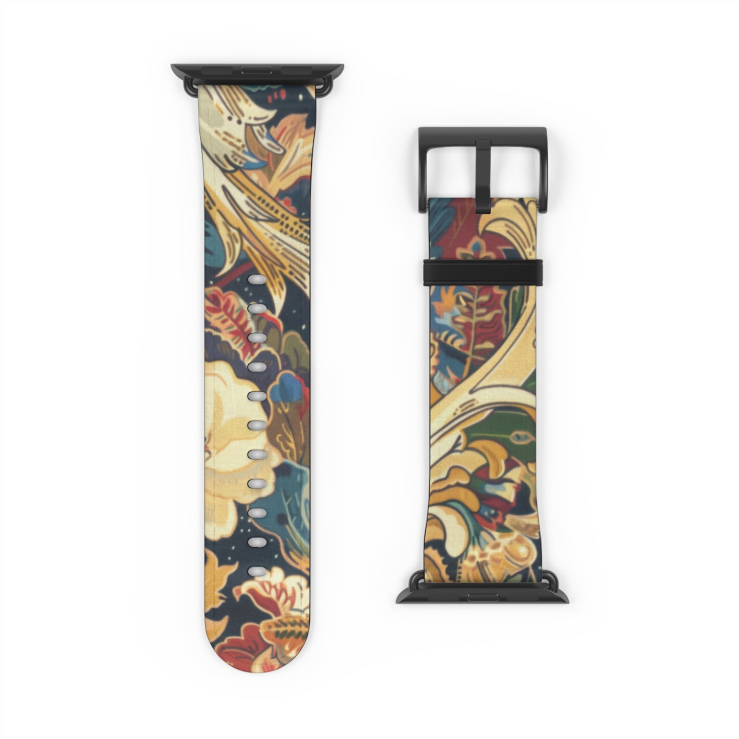 Renaissance Revival Apple Watch Strap, Luxurious Tapestry Style Band, Classic Artwork Accessory for the Fashion Connoisseur. Apple Watch Band Apple Watch Straps For Series 4 5 6 7 8 9 ULTRA SE 38/40/41mm & 42/44/45mm Vegan Faux Leather Band