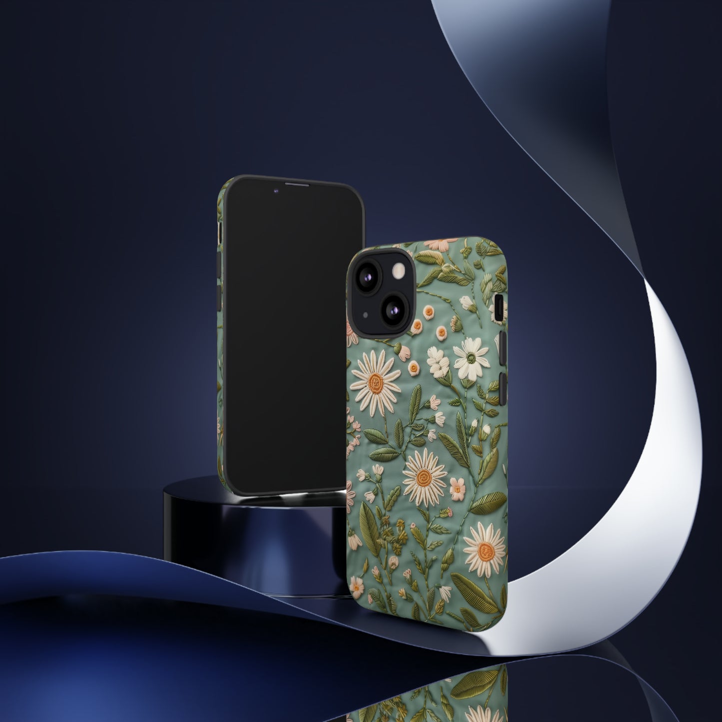 Custodia per telefono Serene Daisy Garden, cover dal design floreale Spring Bloom per smartphone, custodie per telefoni resistenti 