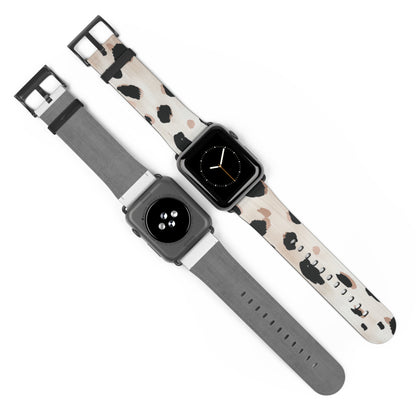 Trendy Animal Print Apple Watch Band, Chic Leopard Print Accessory, Fashion-Forward Watch Band, Unique Gift Idea. Apple Watch Band Apple Watch Straps For Series 4 5 6 7 8 9 ULTRA SE 38/40/41mm & 42/44/45mm Vegan Faux Leather Band