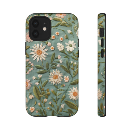 Custodia per telefono Serene Daisy Garden, cover dal design floreale Spring Bloom per smartphone, custodie per telefoni resistenti 